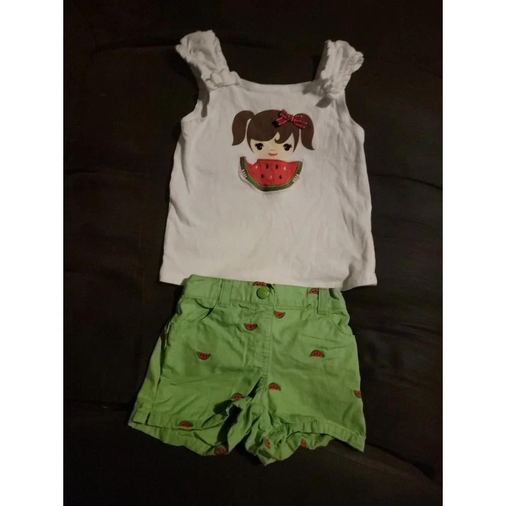 Crazy 8 watermelon summer 2t top‎ 18 24 months shorts